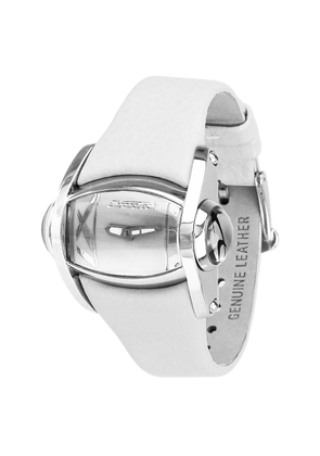 White Leather Watch