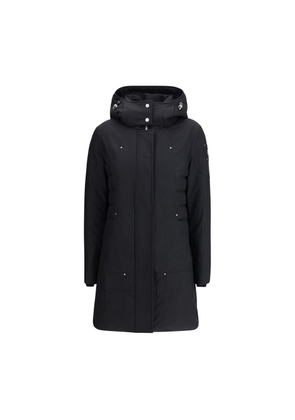 Moose Knuckles Black Polyester Parka - L