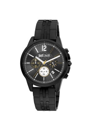 Just Cavalli Black Stainless Steel Dress Watch
