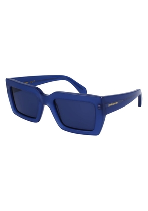 Ferragamo Blue Acetate Sunglasses