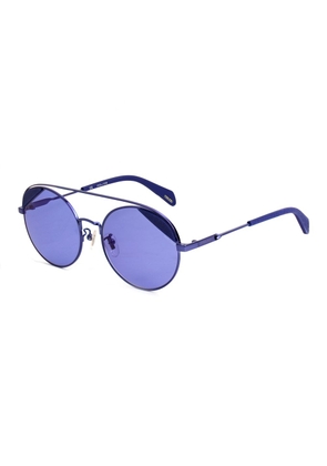 Blue Metal Sunglasses