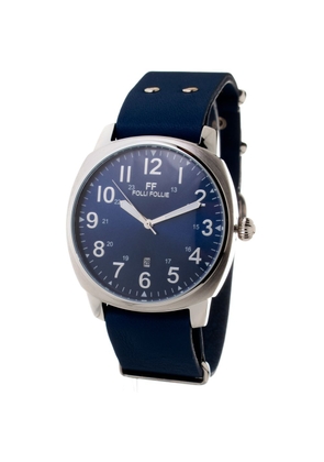 Blue Leather Watch