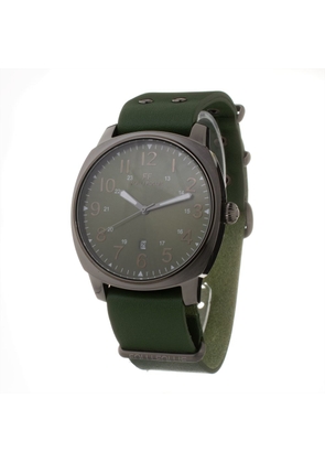 Green Leather Watch