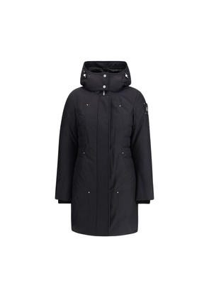 Moose Knuckles Black Recycled Polyester Parka - M