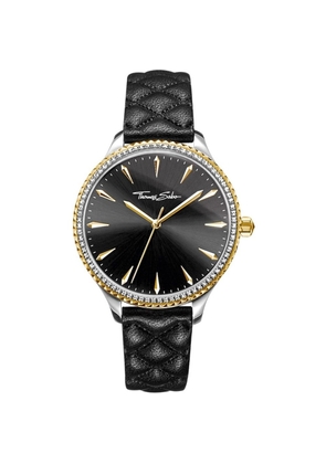 Thomas Sabo Black Leather Dress Watch