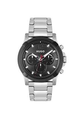 Hugo Boss Gray Stainless Steel Dress Watch
