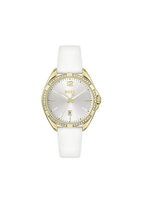 Hugo Boss White Stainless Steel Dress Watch