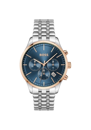 Hugo Boss Gray Stainless Steel Dress Watch