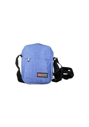 Blue Polyester Shoulder Bag