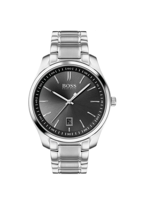 Hugo Boss Gray Stainless Steel Dress Watch