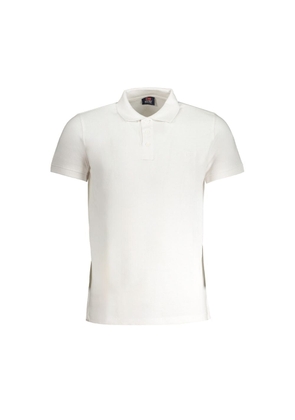 White Cotton Polo Shirt - L