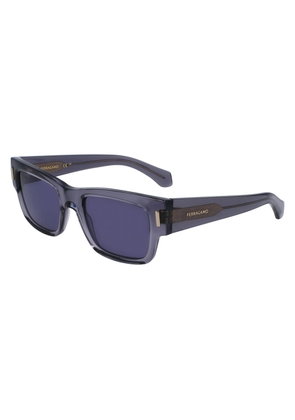 Ferragamo Gray Acetate Sunglasses