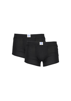 Black Cotton Men Boxer Pack - S