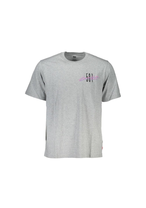 Brown Cotton Men's T-Shirt - S