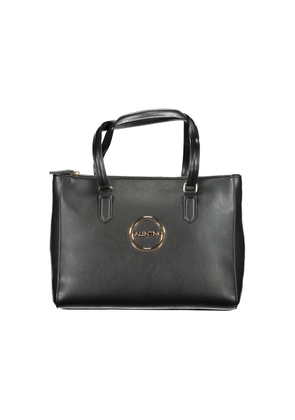 Black Polyethylene Women Handbag