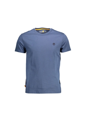 Blue Organic Cotton Men T-Shirt - S