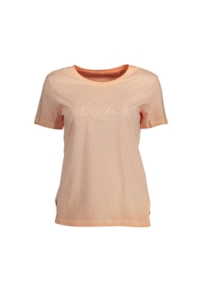 Pink Cotton Women T-Shirt - XS