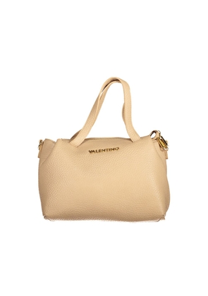 Beige Polyethylene Women Handbag