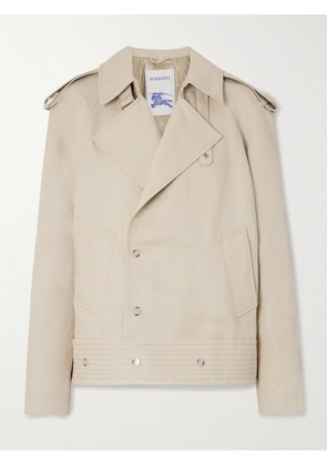 Burberry - Canvas Trench Coat - Cream - UK 4,UK 6,UK 8,UK 10,UK 12,UK 14
