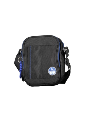 Black Polyester Men Shoulder Bag