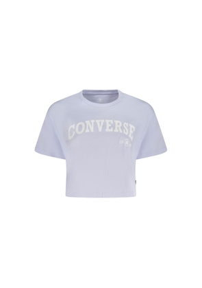 Purple Cotton Women T-Shirt - L