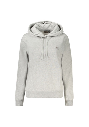 Napapijri Gray Cotton Women Sweater - XS