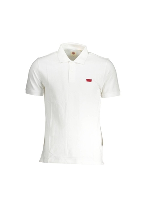 White Cotton Men Polo - XL