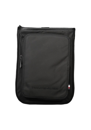 Black Polyester Men Shoulder Bag