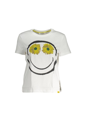 White Cotton Women Top - XL