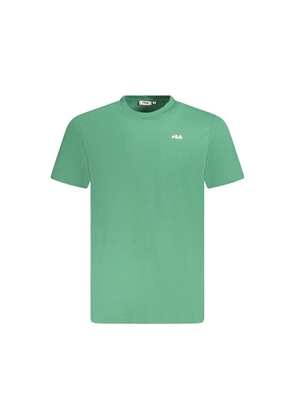 Green Cotton Men T-Shirt - S