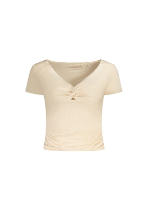 Pink Modal Tops & T-Shirt - L