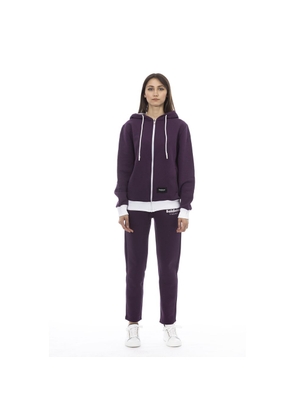 Baldinini Trend Purple Cotton Tracksuit - XXL