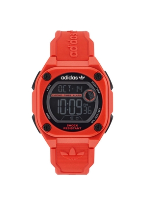 Adidas Red Rubber Digital Watch