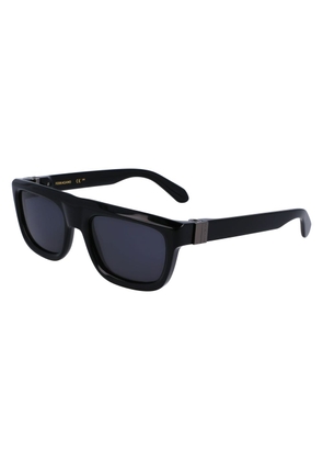 Ferragamo Black Acetate Sunglasses