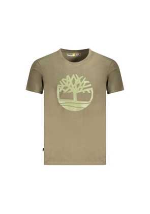 Green Cotton T-Shirt - S