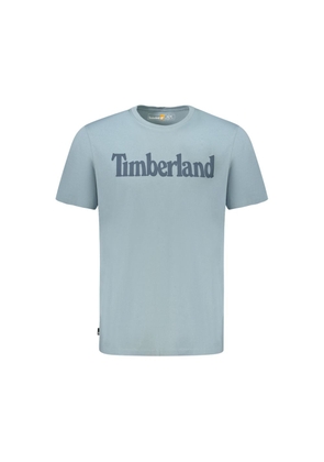 Light Blue Organic Cotton Men T-Shirt - S