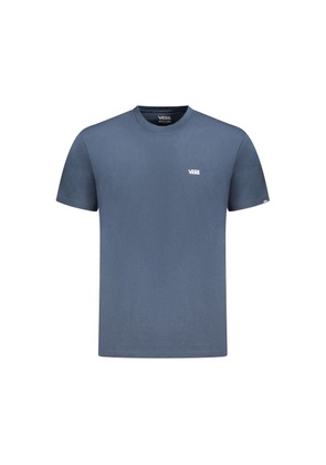 Blue Cotton Men T-Shirt - S