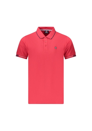 Red Cotton Men Polo Shirt - XXL