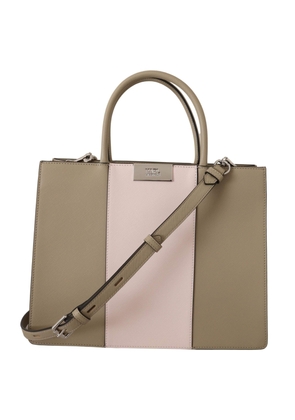 Karl Lagerfeld Sage Green Polyurethane Tote Shoulder Bag