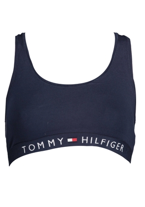 Blue Cotton Women Sports Bra - XS