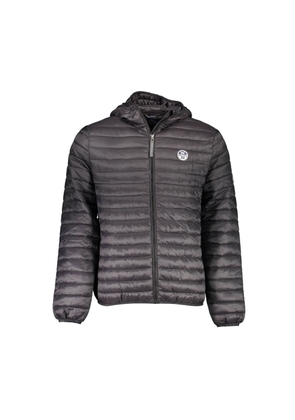 Black Polyamide Men Jacket - L