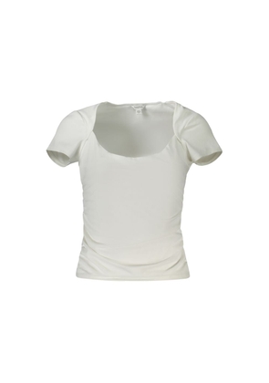 White Spandex Tops & T-Shirt - M