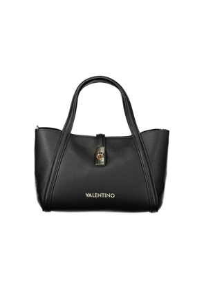 Black Polyethylene Women Handbag