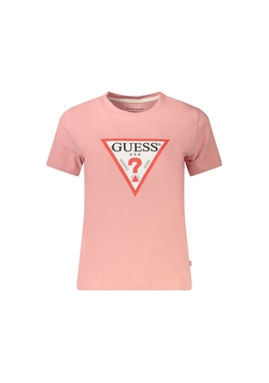 Pink Cotton Tops & T-Shirt - L