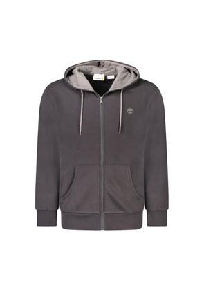 Timberland Black Cotton Men Sweater with Hood and Zip - S