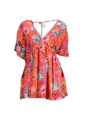 Red Viscose Women Dress - XL