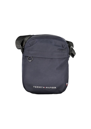 Blue Polyester Shoulder Bag