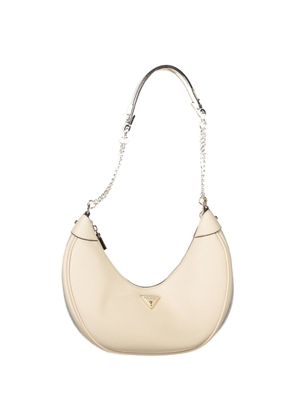 Beige Polyethylene Women Handbag
