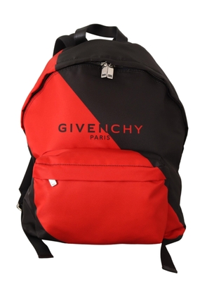Sleek Urban Backpack in Black and Red