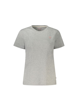 Gray Cotton Women T-Shirt - XS